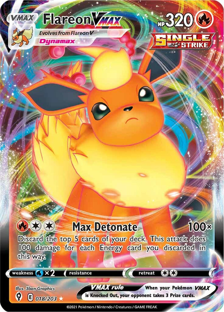 Flareon VMAX (018/203) [Sword & Shield: Evolving Skies]