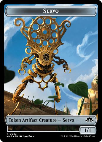 Illusion (Ripple Foil) // Servo Double-Sided Token [Modern Horizons 3 Commander Tokens]