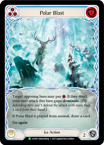 Polar Blast (Blue) [LGS074] (Promo)  Rainbow Foil