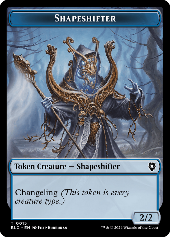 Pest // Shapeshifter Double-Sided Token [Bloomburrow Commander Tokens]