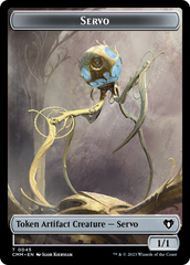 Soldier // Servo Double-Sided Token [Commander Masters Tokens] | Pandora's Boox