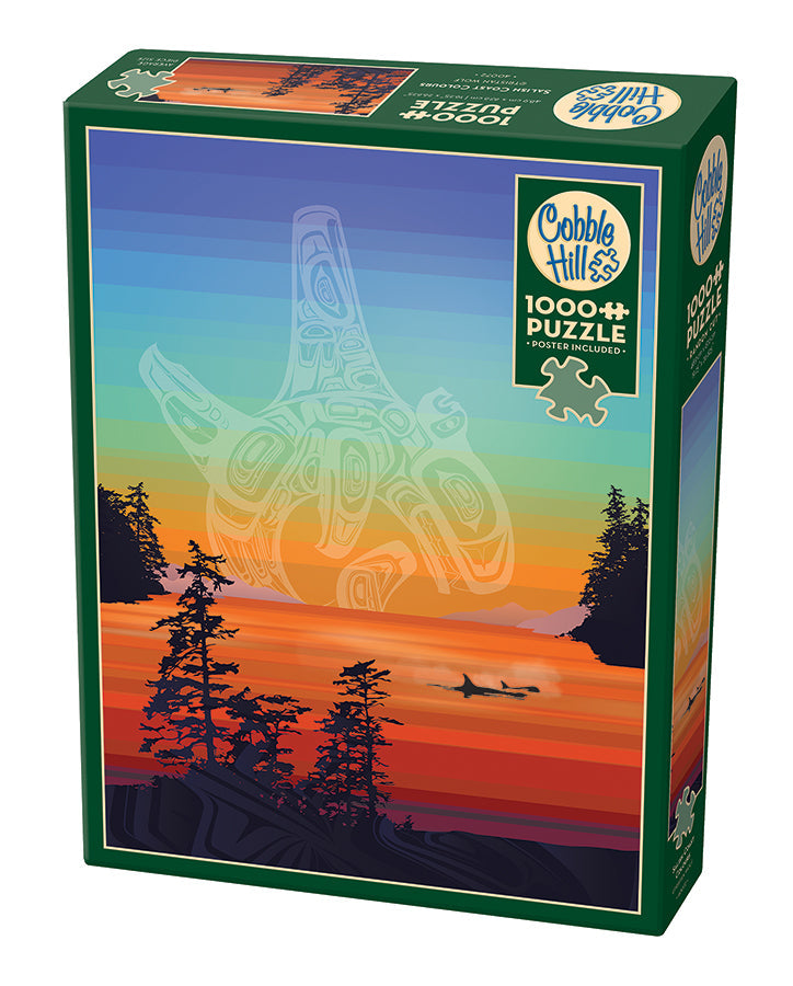 Cobble Hill Puzzle: Salish Coast Colours, Oraca Rubbing Beach 1000pc