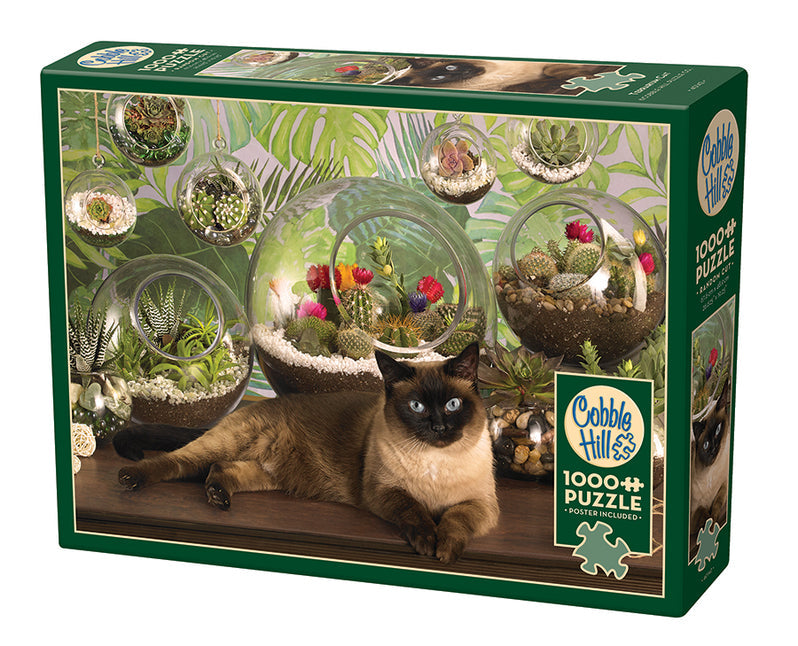 Cobble Hill 1000pc: Terrarium Cat