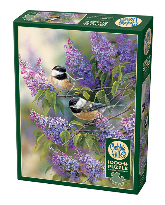 Cobble Hill 1000pc Chickadees and Lilacs