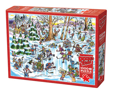 Cobble Hill Puzzle: Hockey Town: Viking Village 1000pc