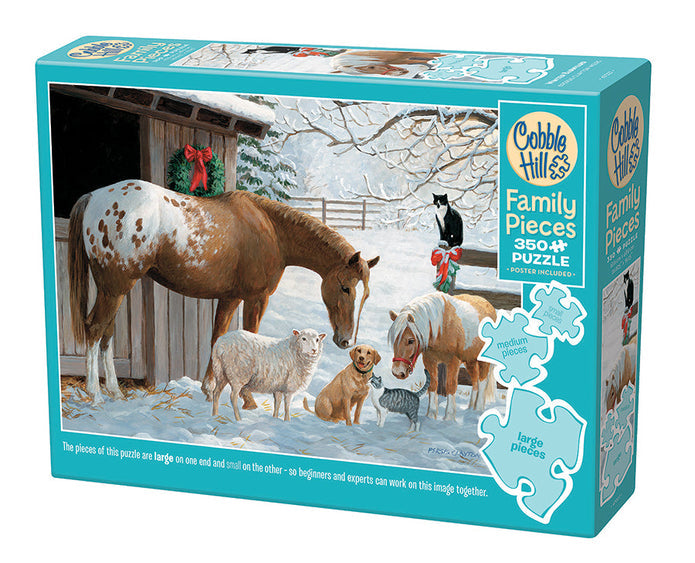 Cobble Hill: Winter Barnyard 350pc