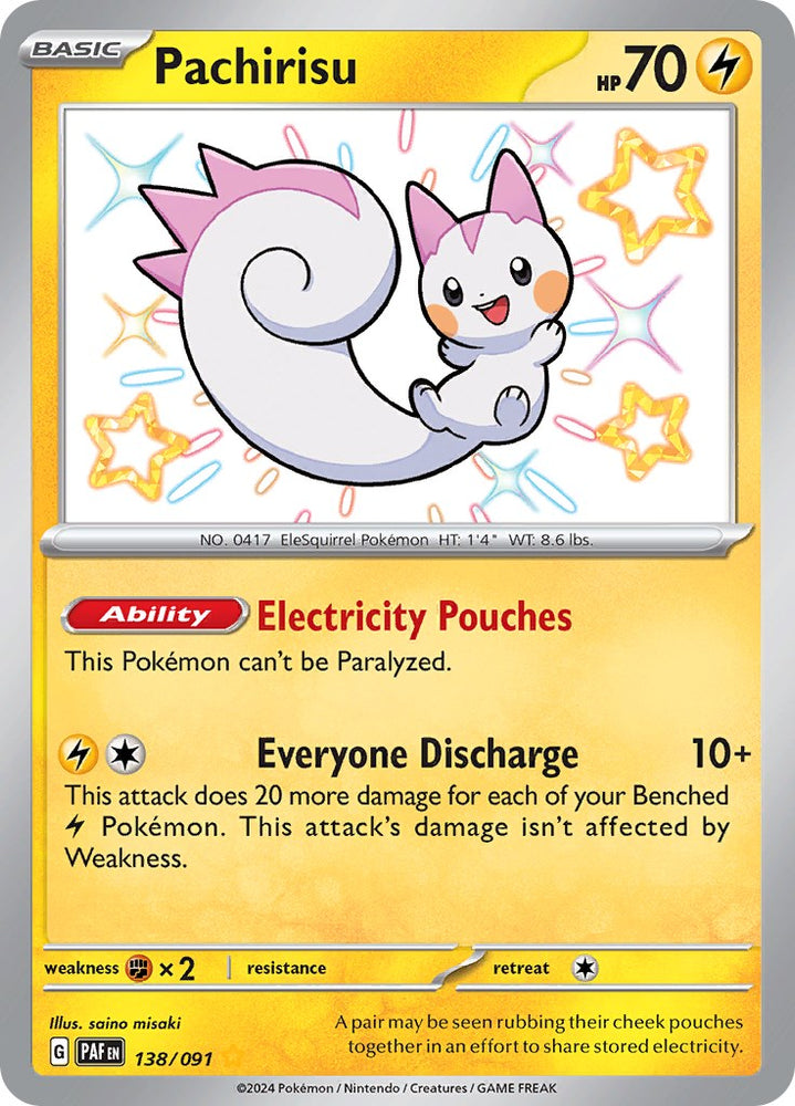 Pachirisu (138/091) [Scarlet & Violet: Paldean Fates]