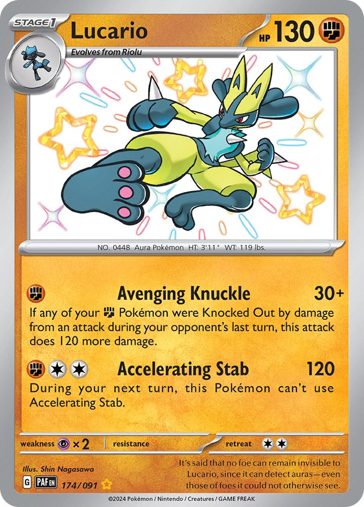 Lucario (174/091) [Scarlet & Violet: Paldean Fates]