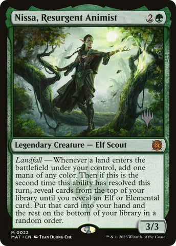 Nissa, Resurgent Animist (Promo Pack) [Murders at Karlov Manor Promos]