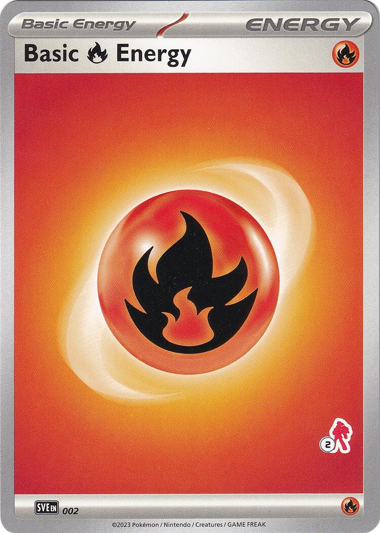 Basic Fire Energy (002) (Armarouge Stamp #2) [Battle Academy 2024] | Pandora's Boox