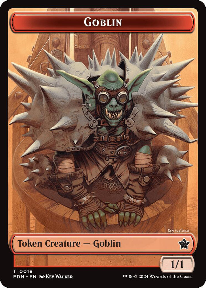 Drake // Goblin Doubled-Sided Token [Foundations Tokens]