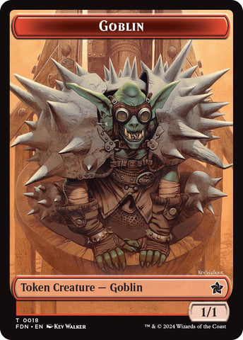 Goblin // Insect Doubled-Sided Token [Foundations Tokens]