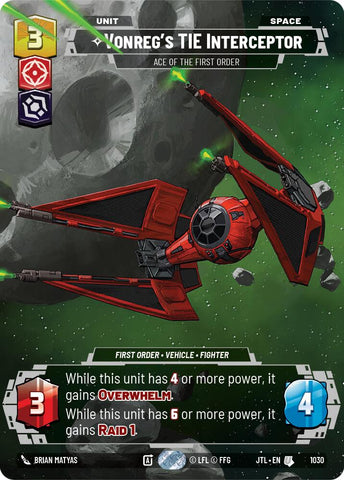 Vonreg's TIE Interceptor - Ace of the First Order (Prestige) (1030) [Jump to Lightspeed]