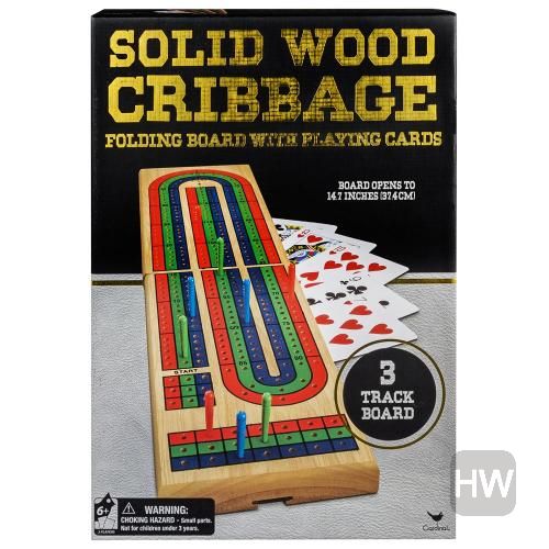 Solid Wood Cribbage Board