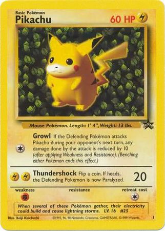 Pikachu (1) (Promo) [Wizards of the Coast: Black Star Promos]