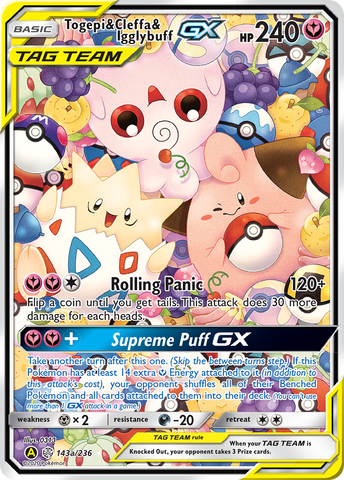 Togepi & Cleffa & Igglybuff GX (143a/236) [Alternate Art Promos]