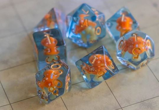 Mystery Dice Goblin - Inclusion Orange Mushroom