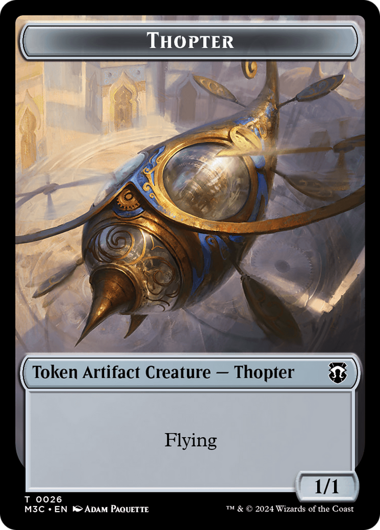 Aetherborn // Thopter Double-Sided Token [Modern Horizons 3 Commander Tokens] | Pandora's Boox