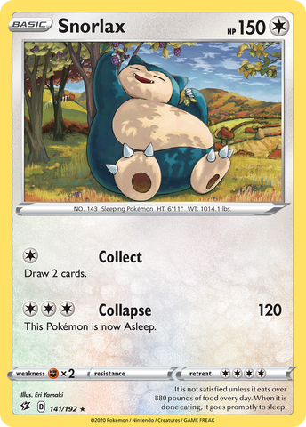 Snorlax (141/192) (Cosmos Holo) [Sword & Shield: Rebel Clash]