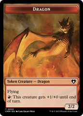 Servo // Dragon (0020) Double-Sided Token [Commander Masters Tokens] | Pandora's Boox