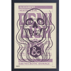 Framed D&D Gel Print 11 X 17 Neutral Evil