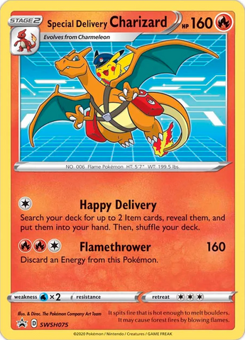 Special Delivery Charizard (SWSH075) [Sword & Shield: Black Star Promos]