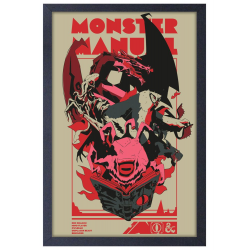 Framed D&D Gel Print 11 X 17 Monster Manual