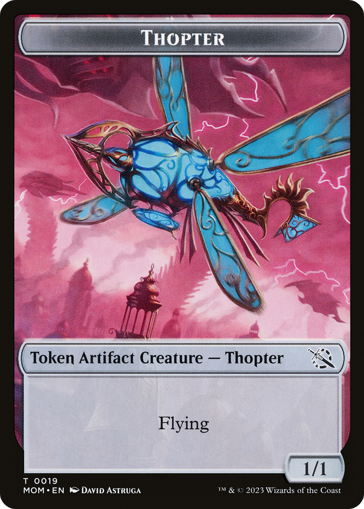 Thopter // Spirit (14) Double-Sided Token [March of the Machine Tokens]