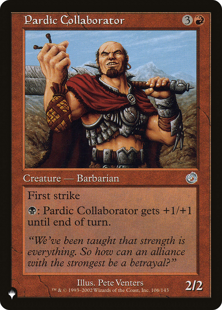 Pardic Collaborator [The List Reprints]