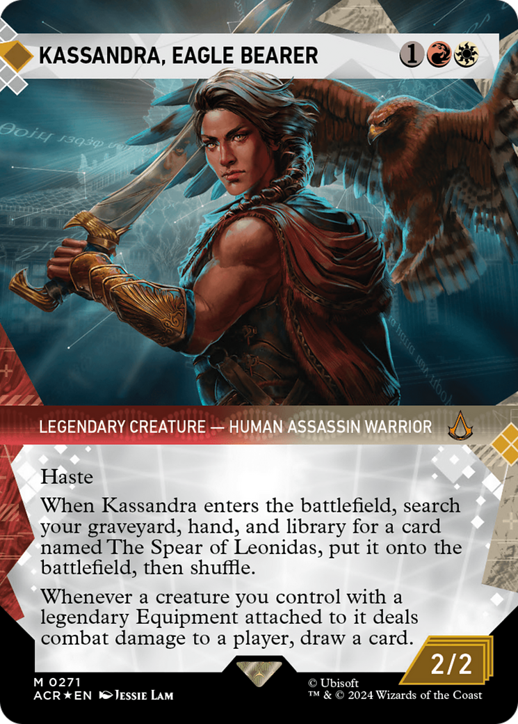 Kassandra, Eagle Bearer (Showcase) (Textured Foil) [Assassin's Creed] | Pandora's Boox