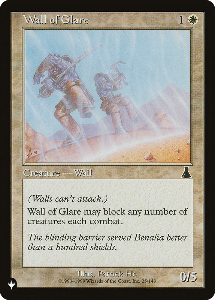 Wall of Glare [The List Reprints]