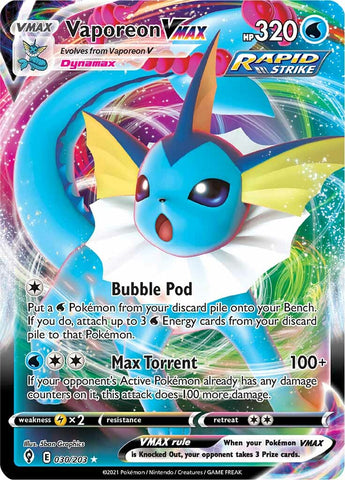 Vaporeon VMAX (030/203) [Sword & Shield: Evolving Skies]