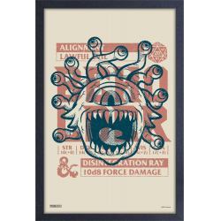 Framed D&D Gel Print 11 X 17 Lawful Evil