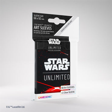 Star Wars Unlimited: Gamegenic Sleeves 60 count Space Red