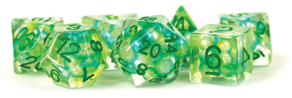 16mm Resin Poly Dice Pearl Sea Foam Dice Set