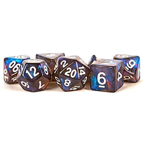 16mm Resin Poly Dice Set Stardust: Galaxy Dice Set