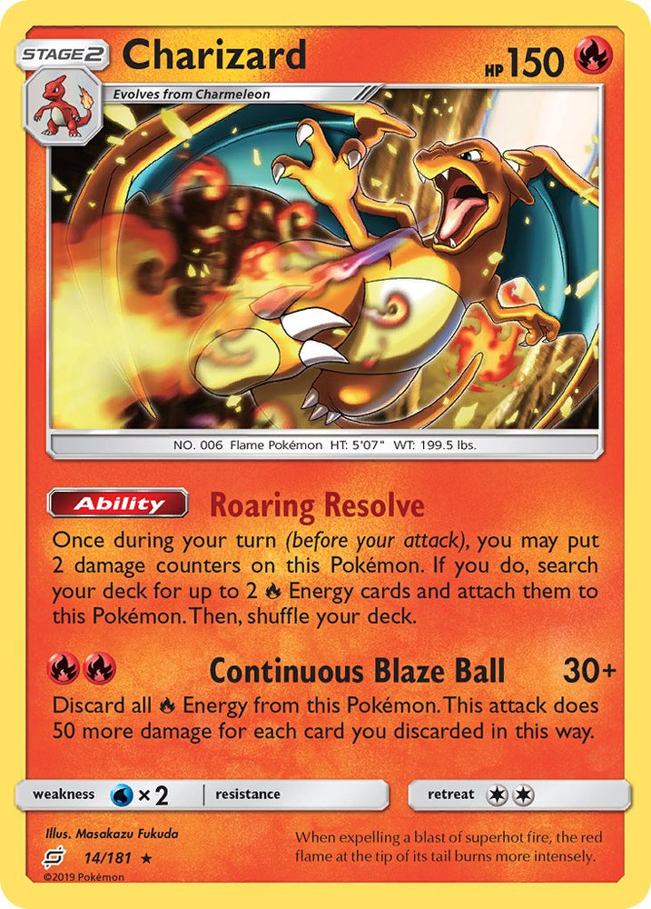 Charizard (14/181) (Theme Deck Exclusive) [Sun & Moon: Team Up]