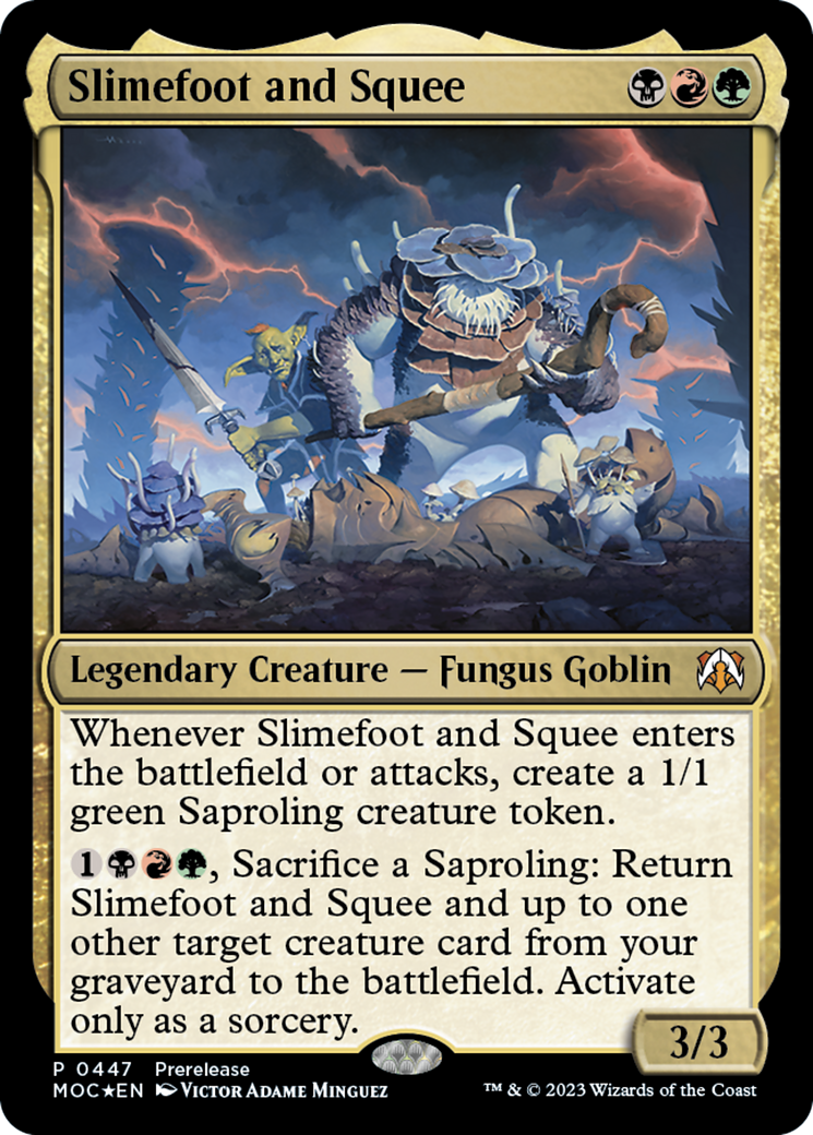 Slimefoot and Squee [March of the Machine Commander Prerelease