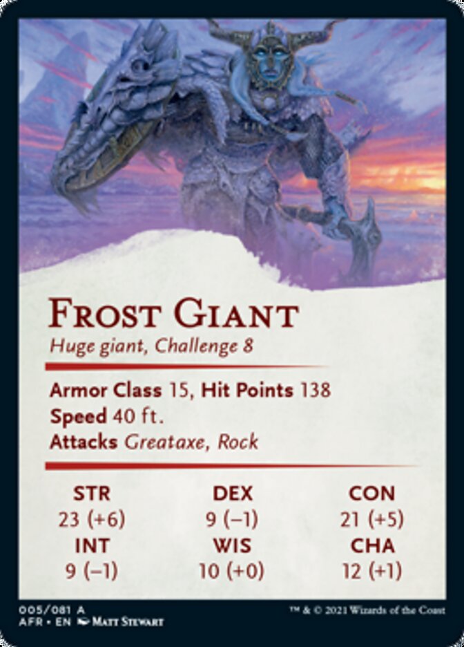 Frost Giant Art Card [Dungeons & Dragons: Adventures in the Forgotten Realms Art Series] | Pandora's Boox