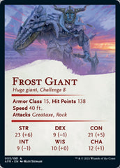 Frost Giant Art Card (Gold-Stamped Signature) [Dungeons & Dragons: Adventures in the Forgotten Realms Art Series] | Pandora's Boox