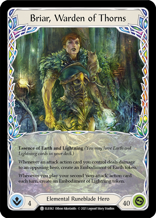 Briar, Warden of Thorns // Titan's Fist [ELE062 // ELE202] (Tales of Aria)  1st Edition Normal | Pandora's Boox