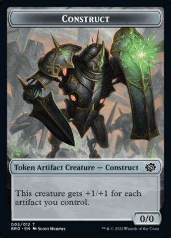 Thopter // Construct (005) Double-Sided Token [The Brothers' War Tokens]