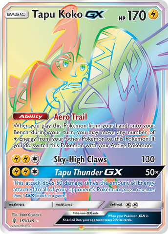 Tapu Koko GX (153/145) [Sun & Moon: Guardians Rising]