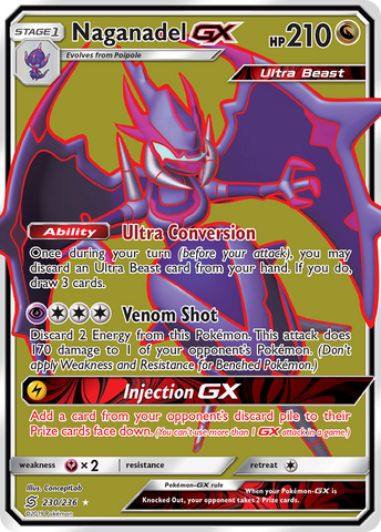 Naganadel GX (230/236) [Sun & Moon: Unified Minds]