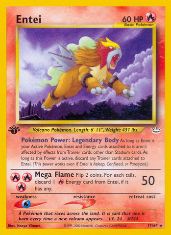 Entei (17/64) [Neo Revelation 1st Edition]