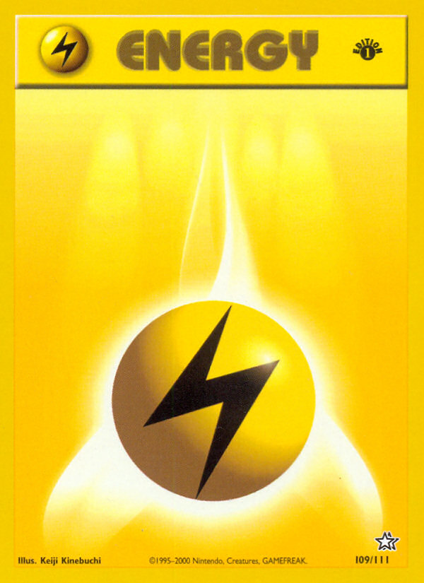 Lightning Energy (109/111) [Neo Genesis 1st Edition] | Pandora's Boox