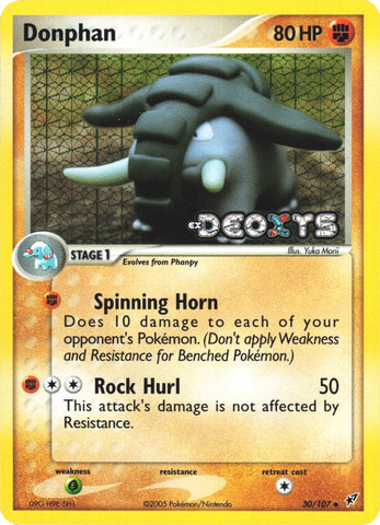 Donphan (30/107) (Stamped) [EX: Deoxys]