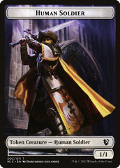 Copy // Human Soldier Double-Sided Token [Double Masters Tokens] | Pandora's Boox