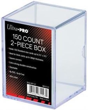 Ultra Pro 150 card Count 2-piece poly box