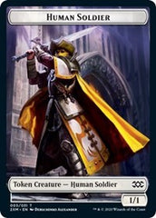 Human Soldier // Tuktuk the Returned Double-Sided Token [Double Masters Tokens] | Pandora's Boox